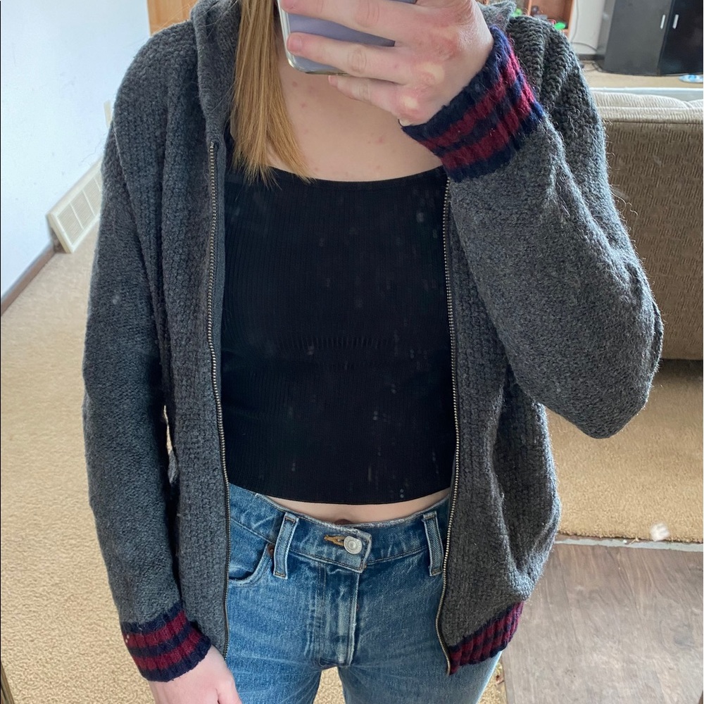 American Eagle Zip-Up Sweater